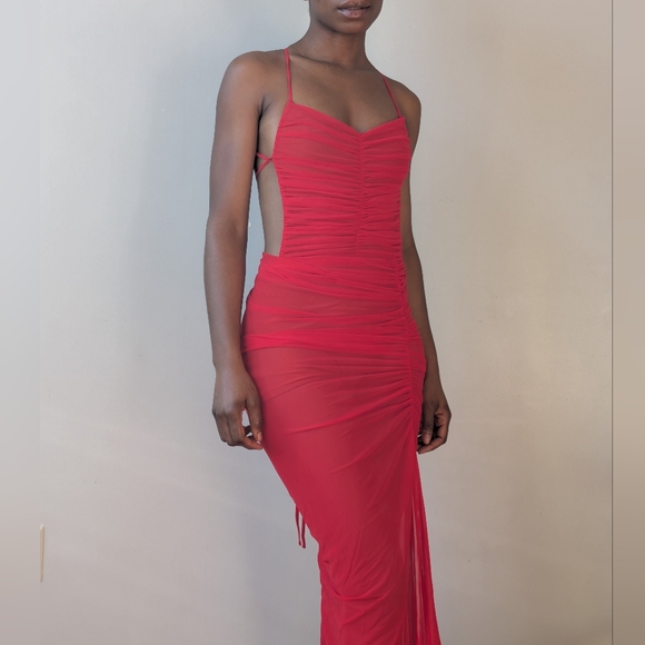 Revolve x Michael Costello Follie Gown in Red   | Small - Picture 2 of 10
